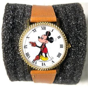 Mickey Mouse Watch Bradley quartz time division roman numerals